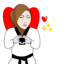 Taekwondo Girl sticker #12805103