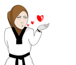 Taekwondo Girl sticker #12805104