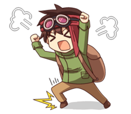 Cute online game sticker 3 sticker #12805220