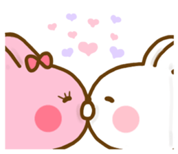 Rabbit Usahina Love 9 sticker #12805335
