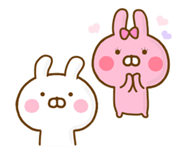 Rabbit Usahina Love 9 sticker #12805336