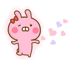 Rabbit Usahina Love 9 sticker #12805354