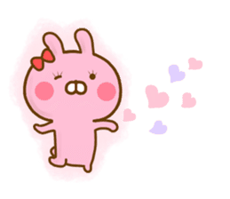 Rabbit Usahina Love 9 sticker #12805354