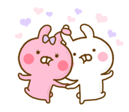Rabbit Usahina Love 9 sticker #12805358