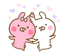 Rabbit Usahina Love 9 sticker #12805358