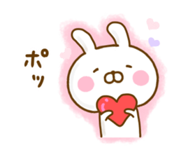 Rabbit Usahina Love 9 sticker #12805359