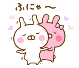 Rabbit Usahina Love 9 sticker #12805360