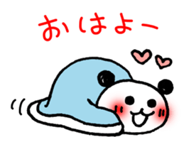 Hand-painted panda 8 sticker #12805574