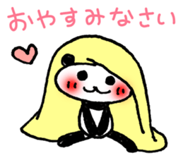 Hand-painted panda 8 sticker #12805577