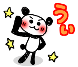 Hand-painted panda 8 sticker #12805581