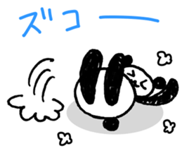 Hand-painted panda 8 sticker #12805585