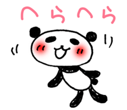 Hand-painted panda 8 sticker #12805605