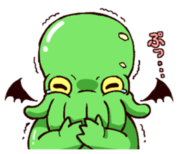 - Cthulhu with funny friends -1 sticker #12805824