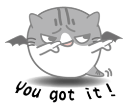 Little evil Meow sticker #12805919