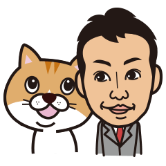 Businessman and Cat