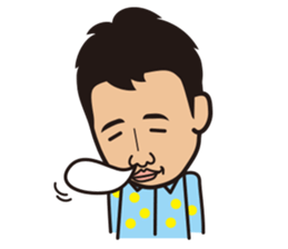 Businessman and Cat sticker #12806335