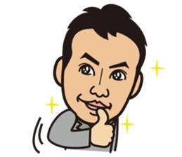 Businessman and Cat sticker #12806343