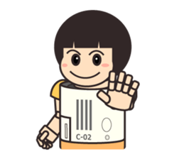 ROBO Girl English sticker #12807176