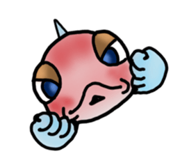 Trunkfish & Ball - blowfish sticker #12807974