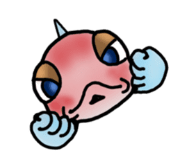 Trunkfish & Ball - blowfish sticker #12807974