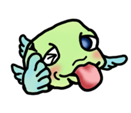 Trunkfish & Ball - blowfish sticker #12807975