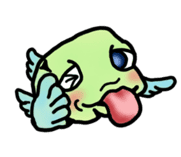 Trunkfish & Ball - blowfish sticker #12807975