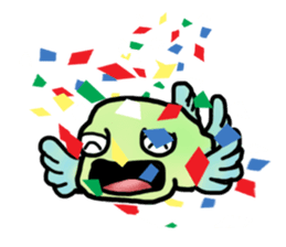 Trunkfish & Ball - blowfish sticker #12807977