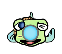 Trunkfish & Ball - blowfish sticker #12807979