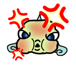 Trunkfish & Ball - blowfish sticker #12807987