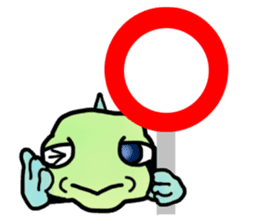 Trunkfish & Ball - blowfish sticker #12807994