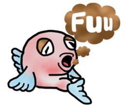 Trunkfish & Ball - blowfish sticker #12808007