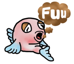 Trunkfish & Ball - blowfish sticker #12808007