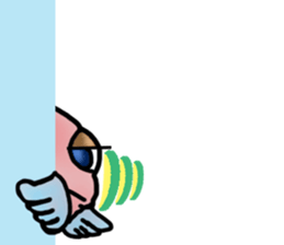 Trunkfish & Ball - blowfish sticker #12808008