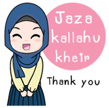 Lovely Hijab Girl (Eng) sticker #12808137