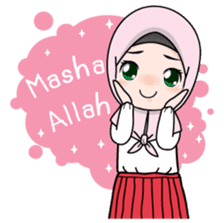 Lovely Hijab Girl (Eng) sticker #12808138