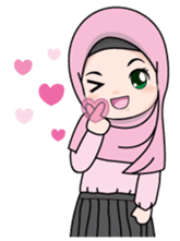 Lovely Hijab Girl (Eng) sticker #12808141