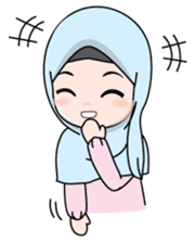 Lovely Hijab Girl (Eng) sticker #12808145
