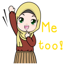 Lovely Hijab Girl (Eng) sticker #12808146