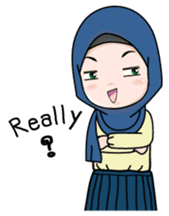 Lovely Hijab Girl (Eng) sticker #12808147