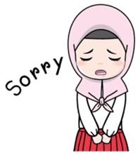 Lovely Hijab Girl (Eng) sticker #12808151