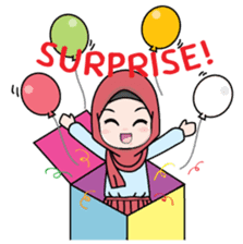 Lovely Hijab Girl (Eng) sticker #12808162