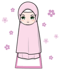 Lovely Hijab Girl (Eng) sticker #12808163