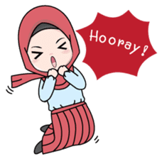 Lovely Hijab Girl (Eng) sticker #12808164