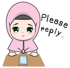 Lovely Hijab Girl (Eng) sticker #12808166