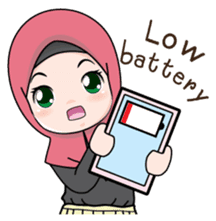 Lovely Hijab Girl (Eng) sticker #12808167