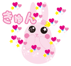 mimetic word with rabbit sticker #12809466