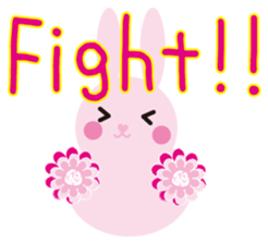 mimetic word with rabbit sticker #12809468