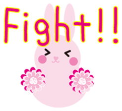 mimetic word with rabbit sticker #12809468