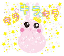 mimetic word with rabbit sticker #12809470