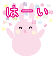 mimetic word with rabbit sticker #12809472